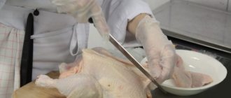 Chicken cutting